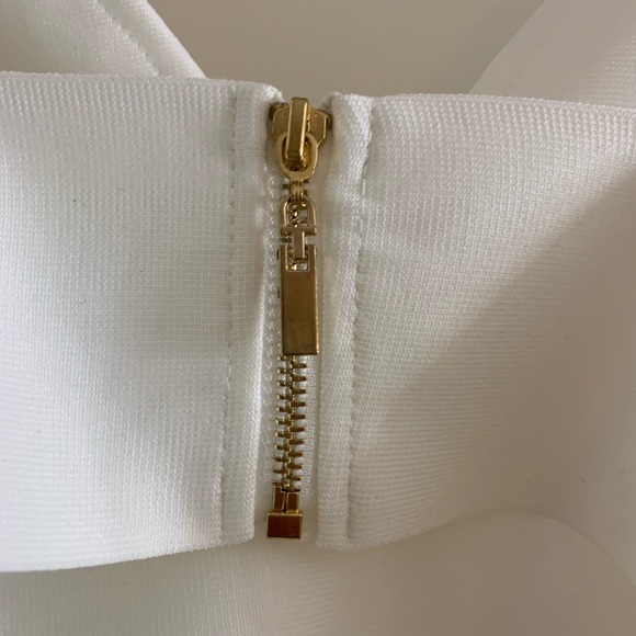 CO-ORD WHITE 2 PIECE TOP & SKIRT SET BANDAGE DRESS - Picture 10 of 15